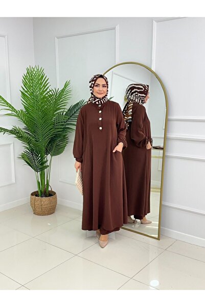 Summer Store Başak Tunic and Pants Double Hijab Set