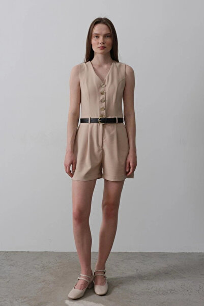 nedo7 Jumpsuit - Stone