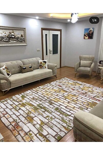 STILHOME Elastic Velvet Thin Fabric Carpet Cover - Washable - 4M²=160X230 Cm,...