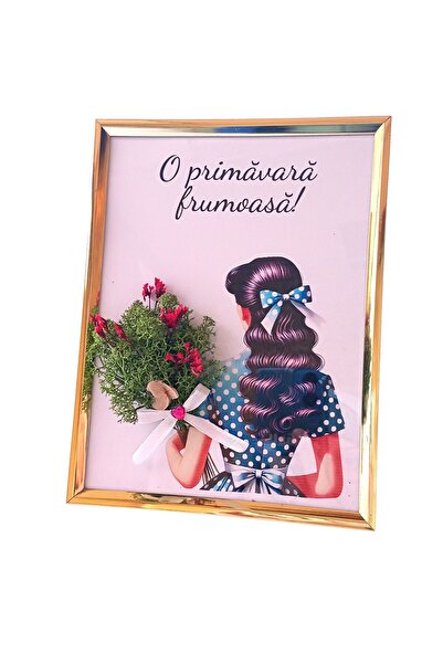 roviana Tablou decorativ imagine vintage si licheni stabilizati