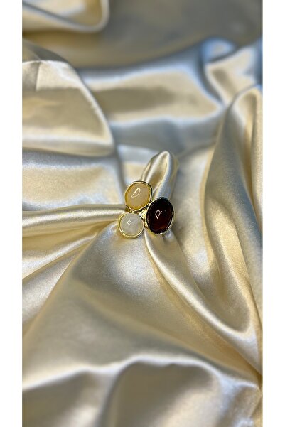 BUSİELLE JEWELRY Acrylic Stone Ring 3 Colors