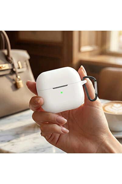 CaseOnn حافظة سامسونج جالاكسي بادز 3 إف إي مع حزام، سيليكون غير لامع باللون ا...