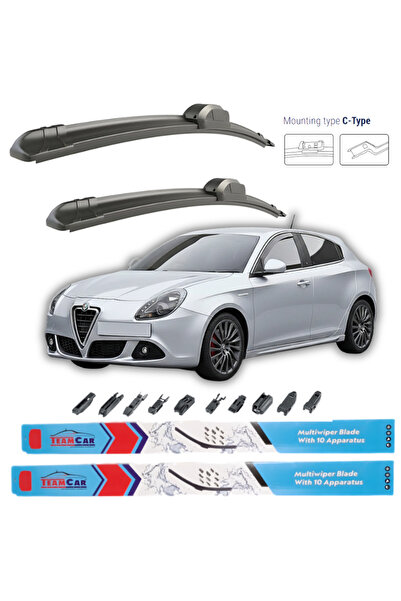 TEAMCAR Wipers Alfa Romeo Giulietta (940) 2010-2020 Front Set
