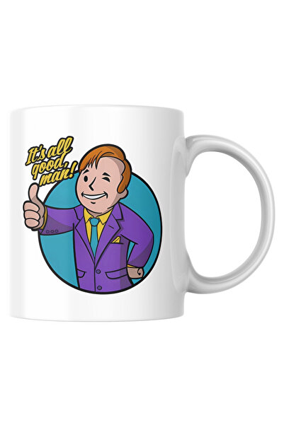 Texclusive Better Call Saul Ceramic Mug, White, Humorous Funny Mug with the S...