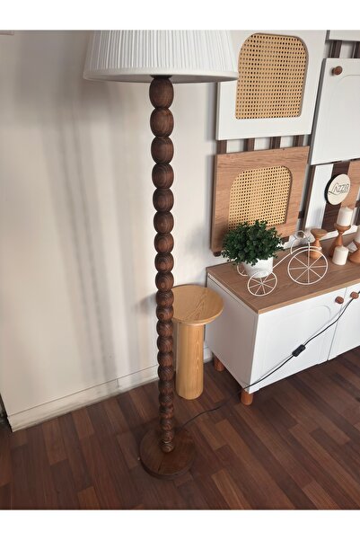 lazzir handle Ahşap top model lambader ceviz renk (başlık hariçtir )