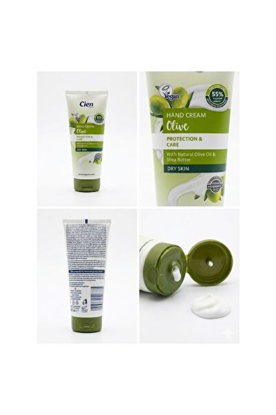 Cien Olive Protection&Care Zeytinyağlı El Kremi 100 ml - Kuru ve Yıpranmış El...