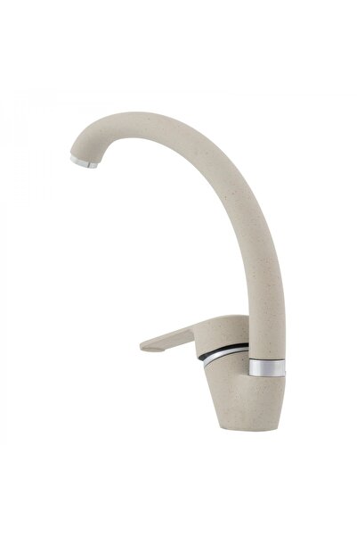 FLEKO Fzuf-MB203 Kitchen Faucet Beige, Rotating, Single Handle, Ceramic Cartr...