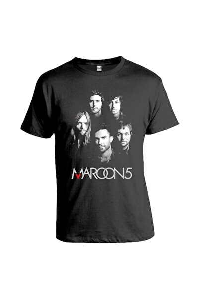 OEM Tricou bărbătesc, Maroon 5, v1, negru