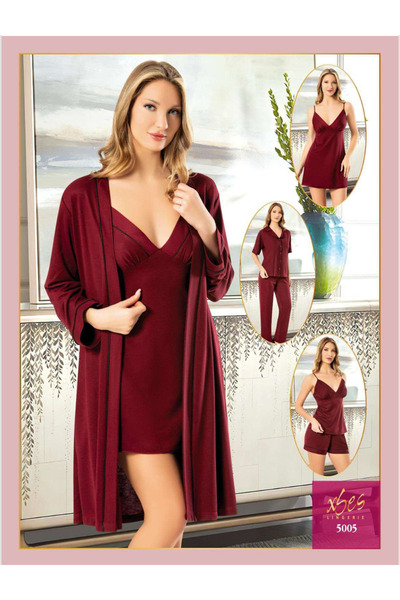 Fily İç Giyim X-SES 6'LI ÇEYİZLİK GECELİK SABAHLIK PİJAMA TAKIMI SET