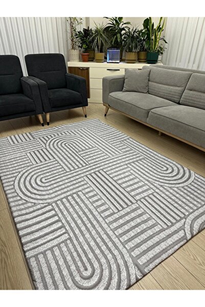 NEU HAUS غطاء سجاد مرن من الصوف الدقيق مقاس 160 × 230 سم أو 200 × 300 سم، واق...