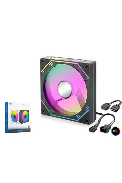 NODAR مروحة كمبيوتر data-y783 Nd2652 5Pro بإضاءة داخلية وخارجية Argb مقاس 12 ...