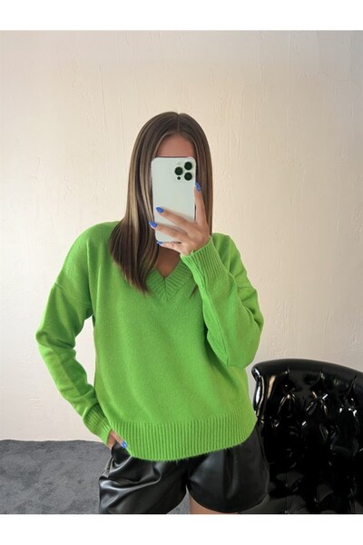 Perryes Women's Knitwear V-Neck Sweater