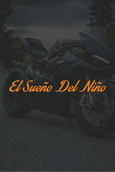 Turuncu Sticker El Sueno Del Nino (Bir Çocuğun Rüyası) Etiket 15x1,8 cm – Ara...