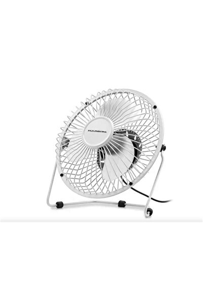 HADRUN مروحة هادرون data-z226 HDX7252 بيضاء اللون، مروحة USB معدنية 18 سم