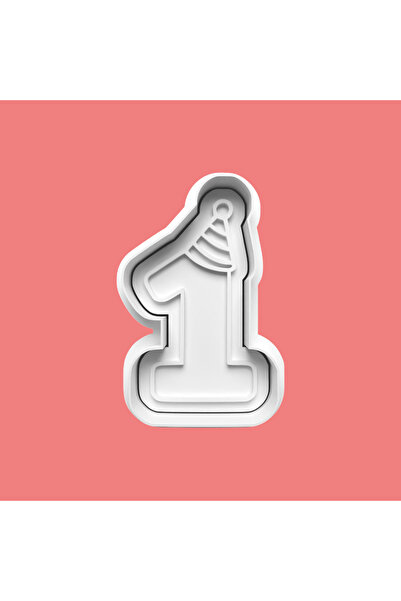 Sekovlog59 I'M One Year Old Birthday Patterned Cookie and Candy Dough Mold