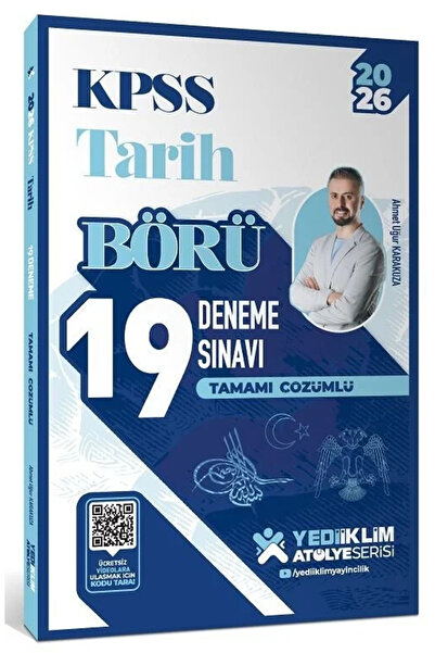 Yediiklim Yayınları Yediiklim 2026 KPSS Tarih Börü 19 Deneme Çözümlü Atölye S...