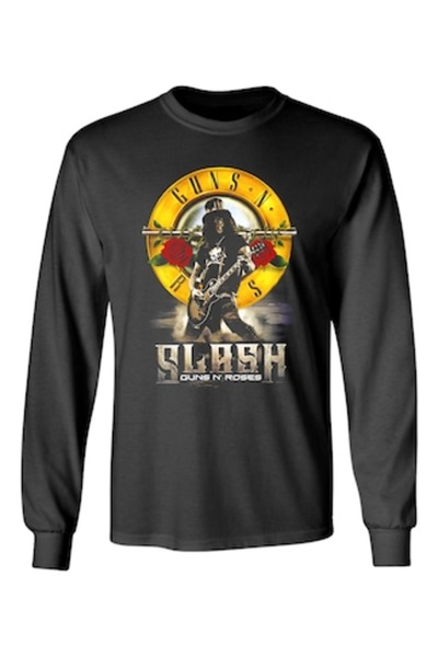 OEM Tricou cu mânecă lungă, Guns'n'Roses, Slash, negru