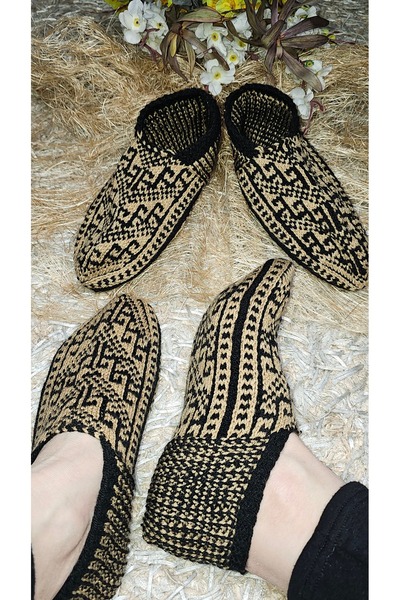 Butik Gültürkmen Türkmen Milli Desenli Kahve renkli Kadın Erkek için Yapılmış...