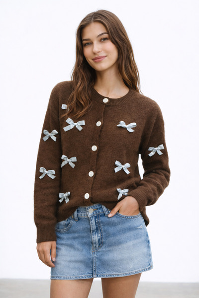 markazzi Women's Fleece-Lined Soft Texture Comfortable Fit Dimaz Cardigan - B...