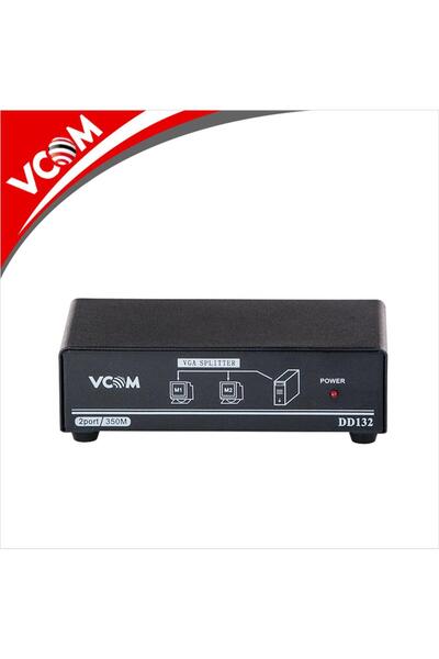 VCOM Data-t758 dd132 1-2 port 350mhz metal vga splitter