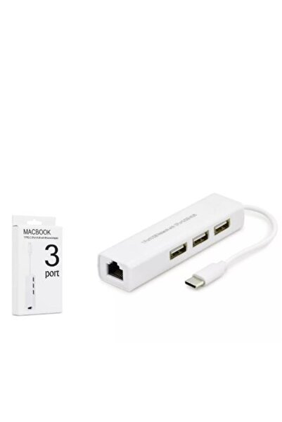 HCS محول بيانات نوع سي طراز إتش دي إكس 7007 مع 3 منافذ يو إس بي + منفذ شبكة أ...