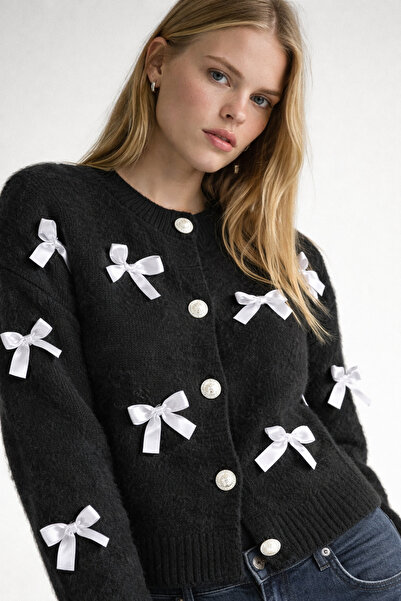 markazzi Women's Fleece-Lined Soft Texture Comfortable Fit Dimaz Cardigan - B...