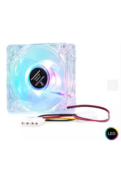 HADRUN Hadron data-m143 Hdx1516 8Cm مروحة هيكل 4Pin LED شفافة