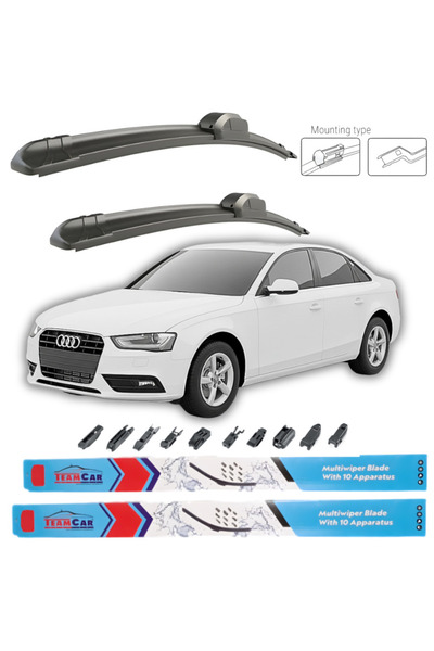 TEAMCAR Υαλοκαθαριστήρες Audi A4 (B8, 8K2) SEDAN 2012-2015 Εμπρός σετ