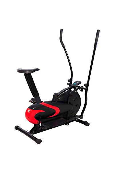 Fitness World دراجة تمارين رياضية بمقعد قابل للتعديل ومقابض متحركة وشاشة رقمي...