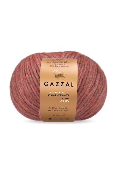 Gazzal خيوط ألبكا إير 4 عبوات 58% ألبكا بيبي 14% ميرينو 28% بولي أميد - 50 جر...