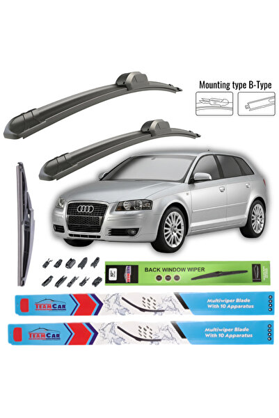 TEAMCAR Ștergătoare de parbriz Audi A3 (8P1) 2004-2008 – Set complet