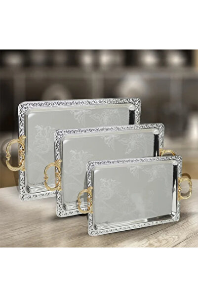 Generic مجموعة شريط من الفولاذ المقاوم للصدأ - 3 قطع