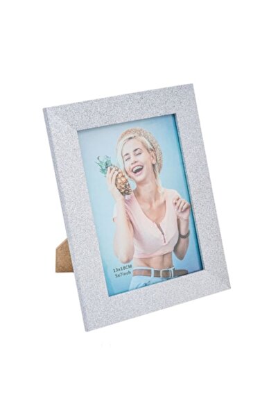 OEM Decorative Photo Frame Silver Glitter 13x18cm