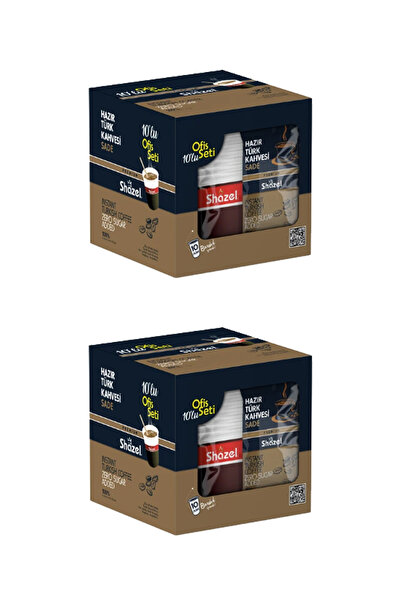 Shazel قهوة تركية سريعة التحضير طقم مكتبي بسيط 2 × 10 قطع