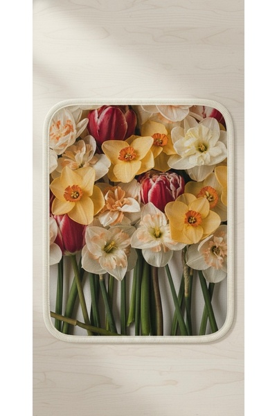 VELLORA HOME Kaymaz Tabanlı Yıkanabilir Mutfak Halısı Kapı önü Paspası Halı Y...