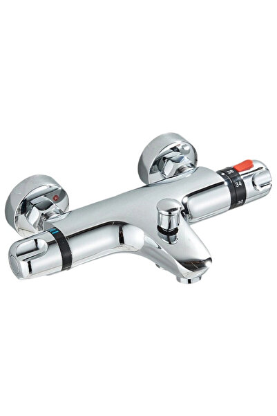 BisDesign Baterie de baie cu funcție de termostat, tip cascadă, finisaj croma...