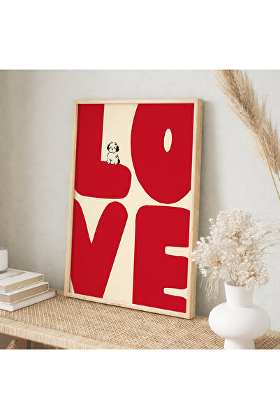 VOBA STORE LOVE YAZILI ÇERÇEVE GÖRÜNÜMLÜ MDF TABLO-76