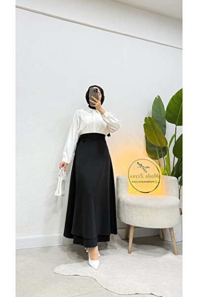 moda zeynaa Bağlama detaylı Etek