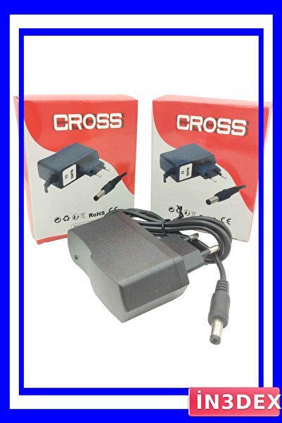 İN3DEX 5V 1A DC Güç Adaptörü 5.5x2.5mm Jack Uçlu Cross Marka