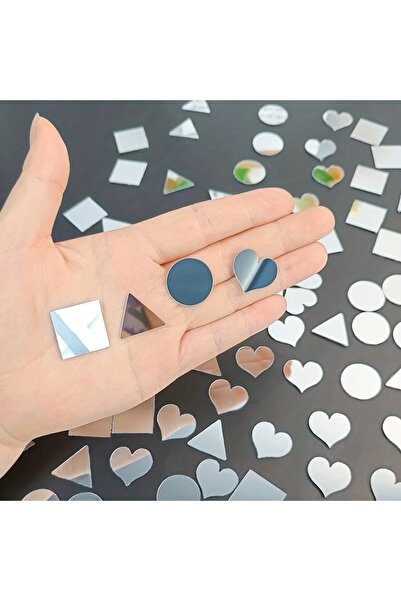 zafrakreklam Pleksi Akrilik Ayna Duvar Sticker Set - 2 CM Klasik Stil Kendind...