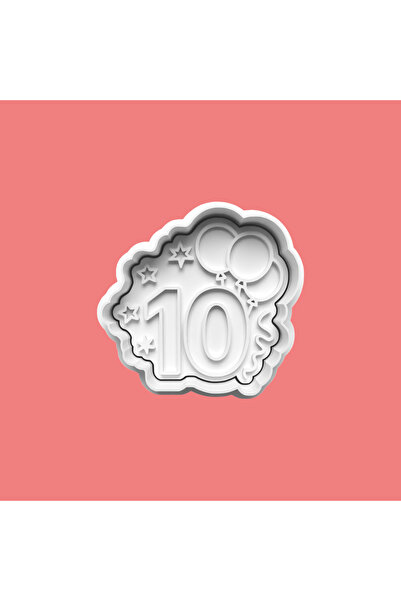 Sekovlog59 Ten Year Birthday Cookie Mold and Sugar Dough Mold - 10 Numbers