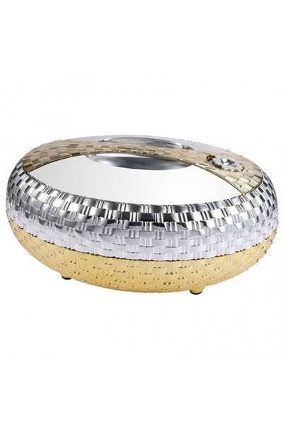 Generic Silver and gold food container, 5 liters