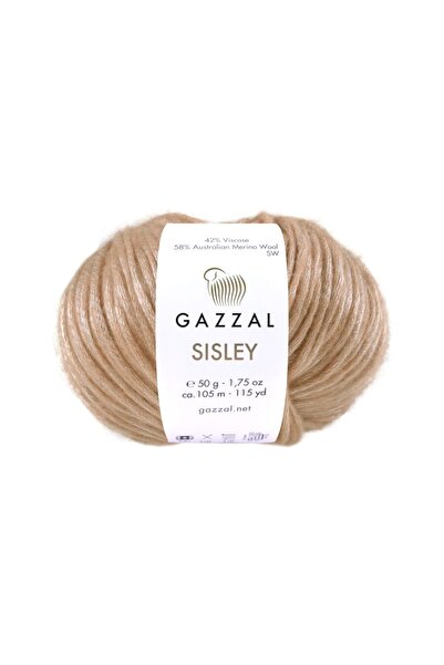 Gazzal Sisley 5’li Avantajlı Paket %58 Merino Yün %42 Viskon – 50 g 105 m Örg...
