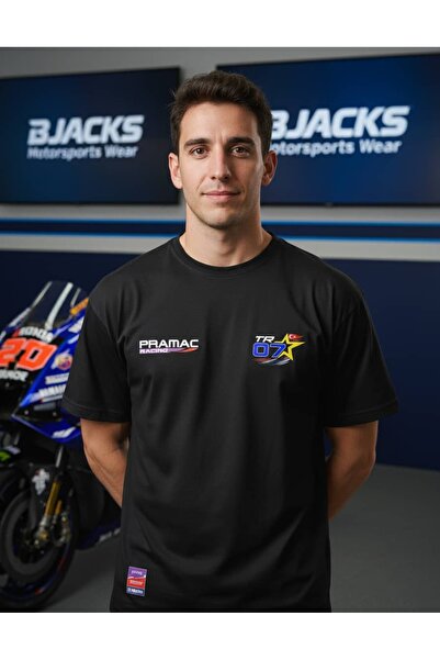 BJACKS Motorsports Wear Toprak Razgatlıoğlu 07 MotoGP Pramac Специална черна ...
