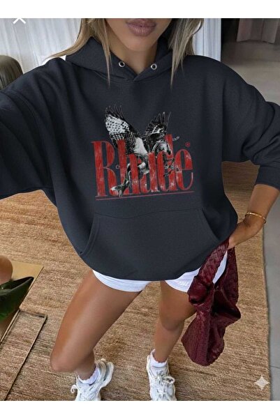 Framgan Unisex Γυναικείο φούτερ με κουκούλα Rhude με ειδικό σχέδιο