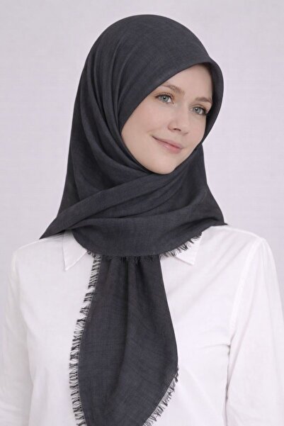 Merve Nayir Flame Cotton Writing, Flat Flame Scarf, Cotton Flame Scarf