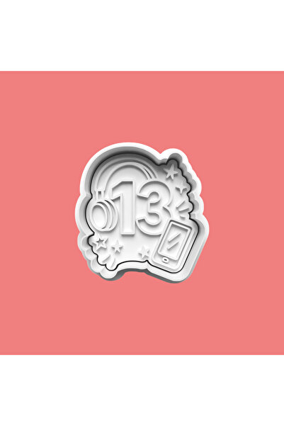 Sekovlog59 Thirteen Year Old Birthday Cookie Mold and Sugar Dough Mold - Numb...