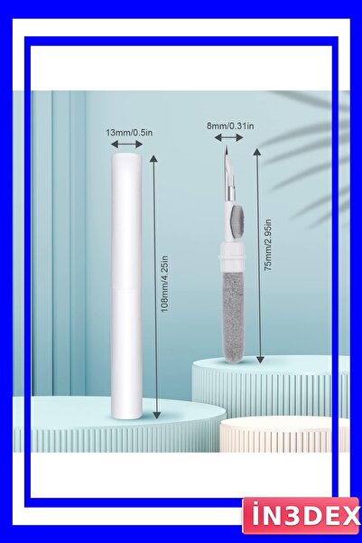 İN3DEX طقم تنظيف Airpod 3in1 مع قلم إسفنجي لسماعات الأذن اللاسلكية