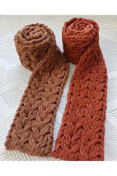 Alize Yetişkin el yapımı örgü atkı