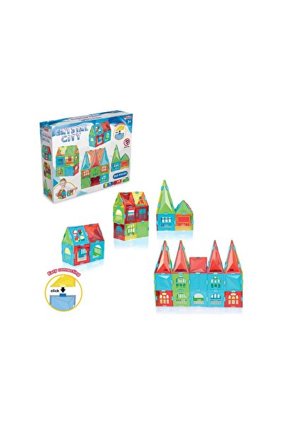 DEDE Kristal Şehir Yapı Blokları | Okul Öncesi Eğitici Puzzle Dikkat-Motor Be...